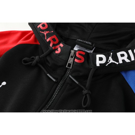 Tuta da Track con Capucha Paris Saint-Germain 2020 2021 Blu e Rosso
